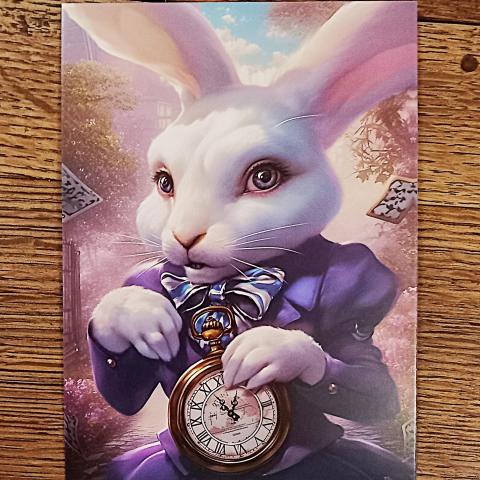 troc de  Carte postale "Le lapin blanc"., sur mytroc
