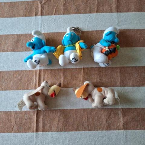 troc de  #réservé# Lot petites peluches schtroumpfs peyo McDonald 2000, sur mytroc