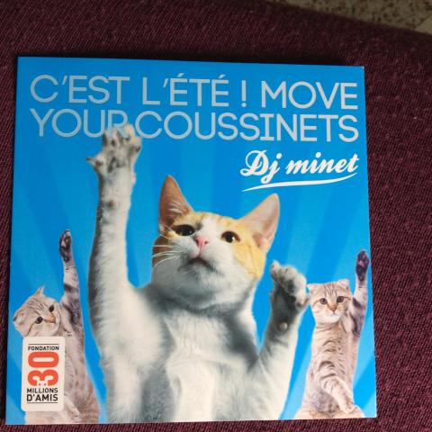 troc de  carte postale carrée 15x15 30 millions d’amis DJ minet, sur mytroc