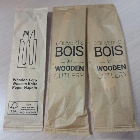 troc de  Lots de couverts en bois NEUFS pour picnic, sur mytroc