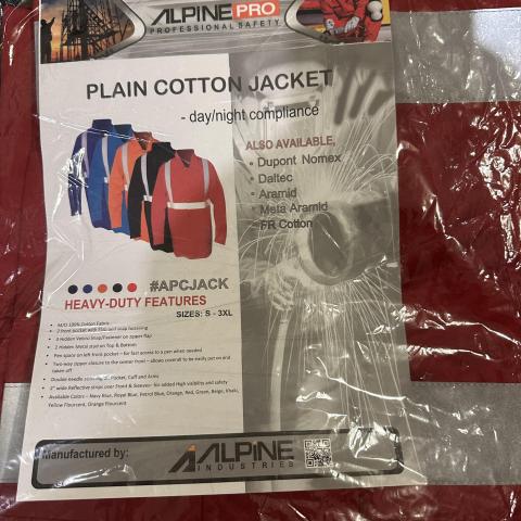 troc de  Veste de travail BTP rouge neuve taille L, sur mytroc