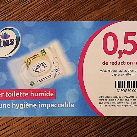 troc de  Bon de réduction "Lotus"., sur mytroc