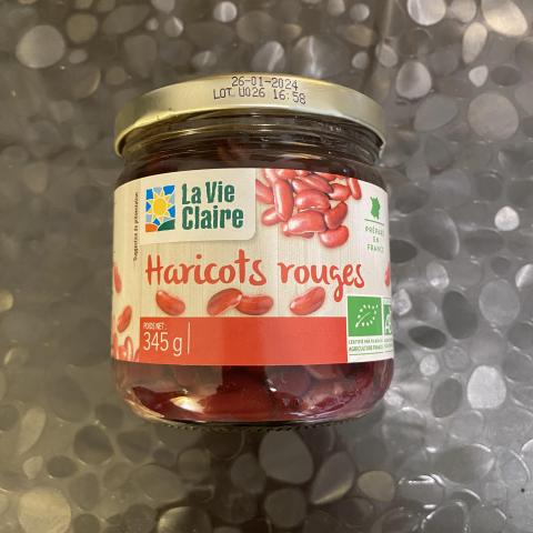 troc de  345 grammes d’haricots rouge bio, sur mytroc