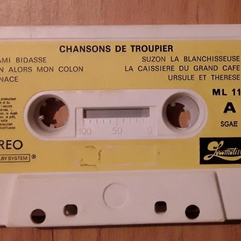 troc de  Cassette audio : chansons de troupier, sur mytroc