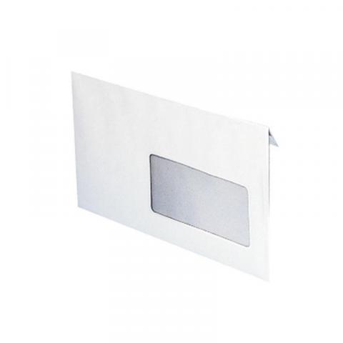troc de  Lot de 20 enveloppes blanches format 11 x 22 cm à fenêtre, sur mytroc