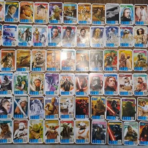 troc de  Coll. complète 72 Cartes Star Wars  Auchan, sur mytroc