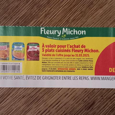 troc de  Bon de réduction "Fleury Michon"., sur mytroc