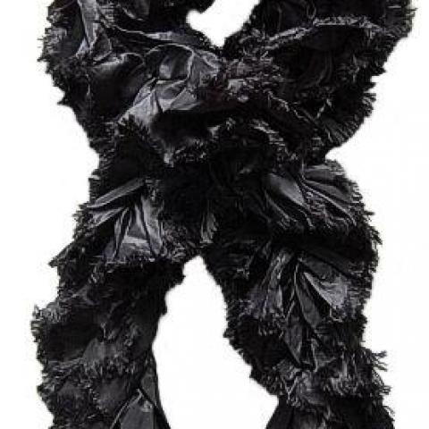 troc de  écharpe femme fantaisie noir, neuf, sur mytroc