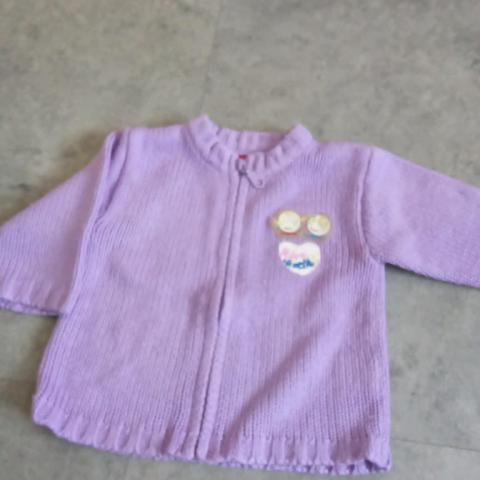 troc de  Cardigan mauve 6 mois tissuaÏ, sur mytroc