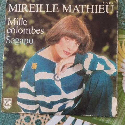 troc de  Disque vinyle 45T Mireille Mathieu - Mille colombes, sur mytroc
