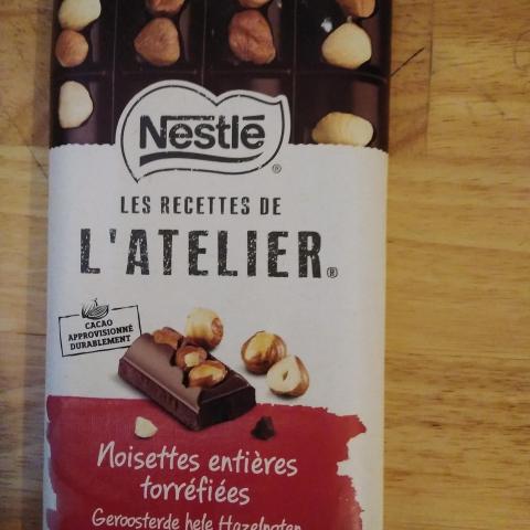 troc de  reser e daupvic chocolat,at noir noisettes l’atelier Nestlé, sur mytroc