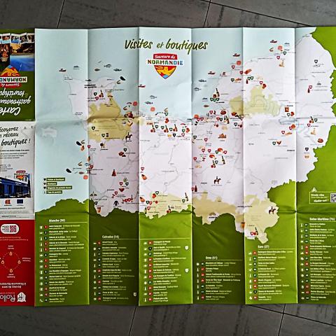 troc de  Carte gastronomique touristique de Normandie., sur mytroc