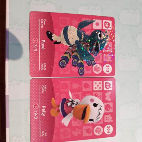 troc de  2 cartes animal crossing, sur mytroc