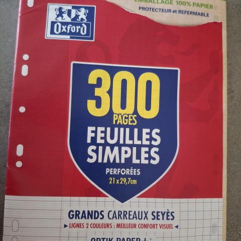 troc de  Feuilles simples grands carreaux, sur mytroc