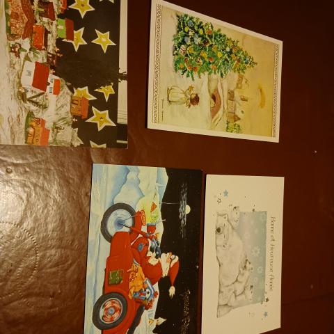 troc de  4 cartes postales Noël, sur mytroc
