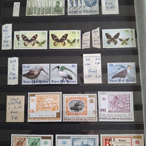 troc de  Echange timbres de Papousie Nouvelle Guinée contre flyers, sur mytroc