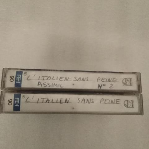 troc de  2 cassettes audio  italien, sur mytroc