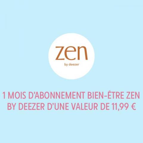 troc de  1 MOIS D'ABONNEMENT BIEN-ÊTRE ZEN BY DEEZER D'UNE VALEUR DE 11,99, sur mytroc