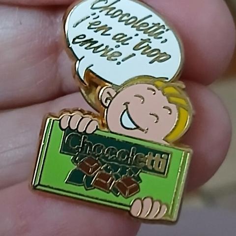 troc de  Reserver. Un Pins ' CHOCOLETTI ', sur mytroc