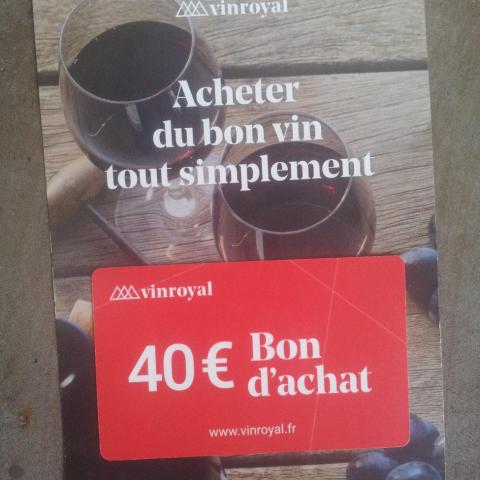 troc de  Bon d’achat pour vin en ligne, sur mytroc