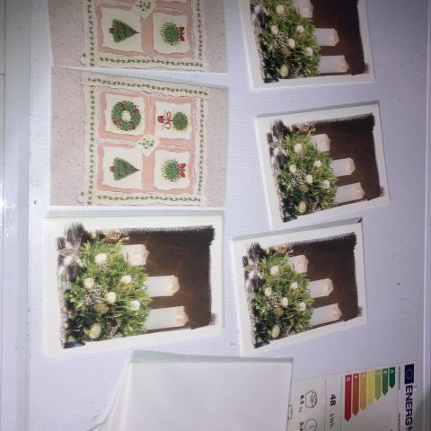 troc de  6 cartes de vœux avec enveloppes, sur mytroc