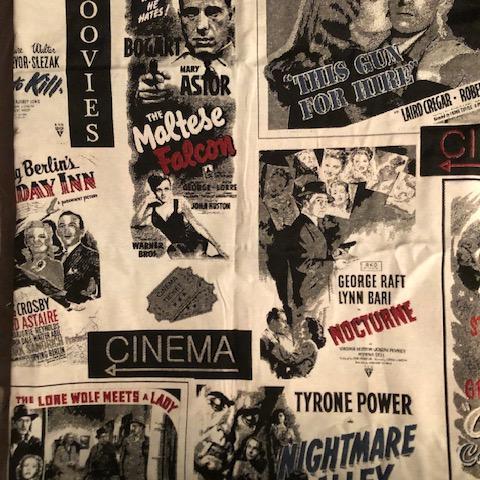 troc de  Tissu d'ameublement 1x2m thème affiches cinéma, sur mytroc