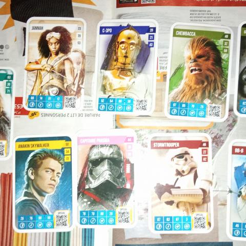 troc de  lot cartes star wars 2025 Auchan à collectionner, sur mytroc