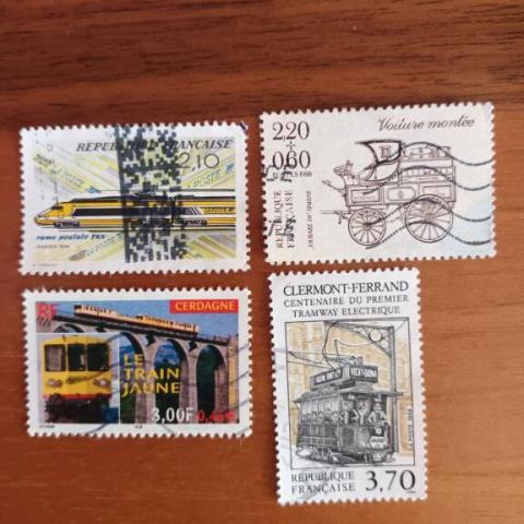 troc de  Timbres FR - Lot "Moyens de Transport", sur mytroc