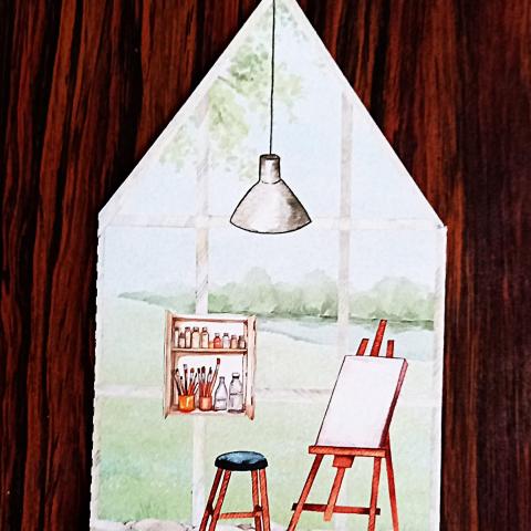 troc de  Carte "Chez l'artiste"., sur mytroc