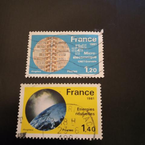 troc de  Réservé Lot timbres Grandes réalisations 1981, sur mytroc