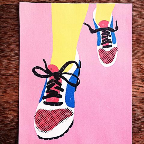 troc de  Affiche "Les baskets"., sur mytroc