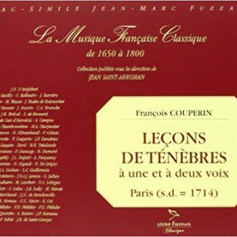 troc de  CHERCHE partition Leçons de ténèbres Couperin - Edition Fuzeau, sur mytroc