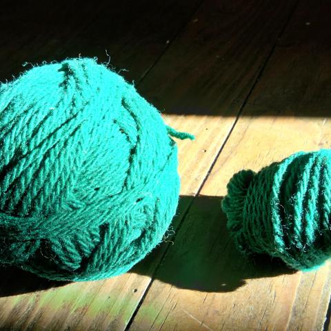 troc de  Fil vert à tricoter, sur mytroc