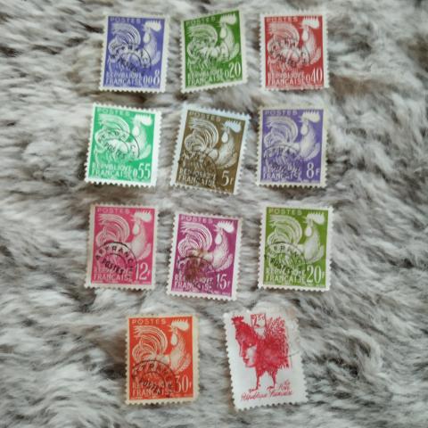 troc de  Réservé Lot timbres coq 2, sur mytroc