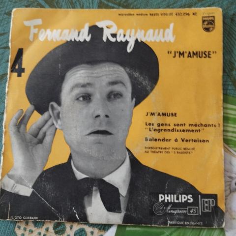 troc de  Disque vinyle 45T Fernand Raynaud - J'm'amuse, sur mytroc