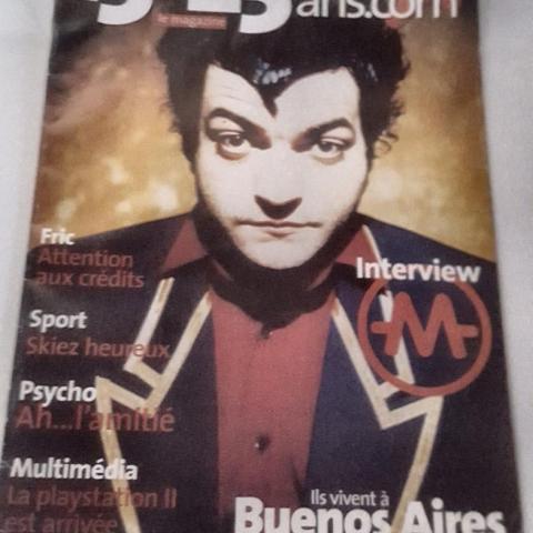 troc de  J'échange magazine 15-25 ans : "Interview sur le chanteur M", sur mytroc
