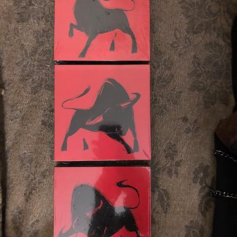 troc de  3 panneaux Corrida Inna Panasenko, 14x14cm le panneau, sur mytroc