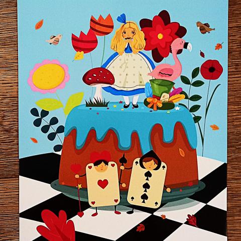 troc de  Affiche "Alice au pays des merveilles"., sur mytroc