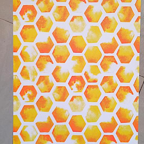 troc de  Papier créatif "Alvéoles d'abeilles"., sur mytroc