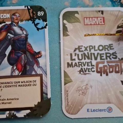 troc de  carte marvel le Faucon N°89 Leclerc 2024, sur mytroc