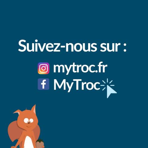 Rejoignez MyTroc sur Facebook et Instagram
