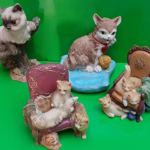 troc de  j'échange 4 bibelots chats, sur mytroc