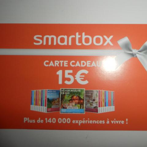 troc de  Réduction 15 € sur smartbox, sur mytroc