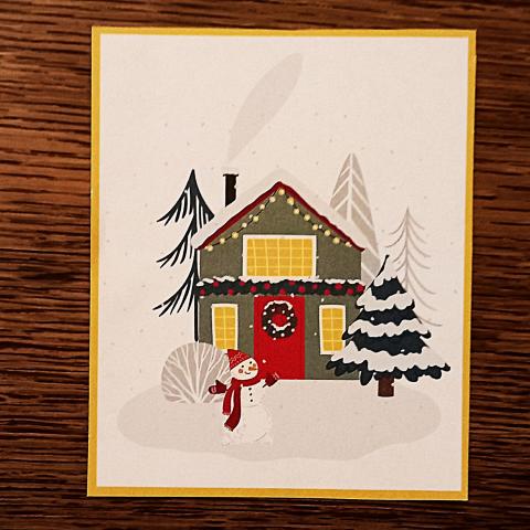 troc de  Carte "Maison de Noël"., sur mytroc
