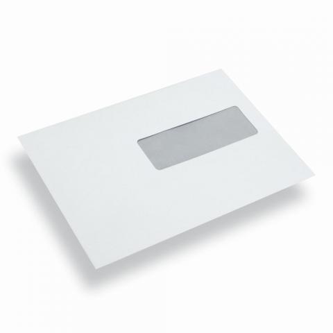 troc de  Lot de 25 enveloppes blanches format 16 x 23 cm à fenêtre, sur mytroc