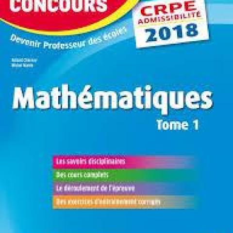 troc de  Livre maths CRPE 2018, sur mytroc