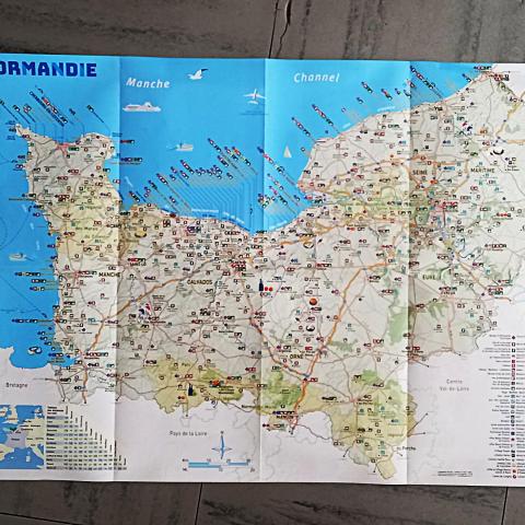 troc de  Carte touristique de Normandie., sur mytroc