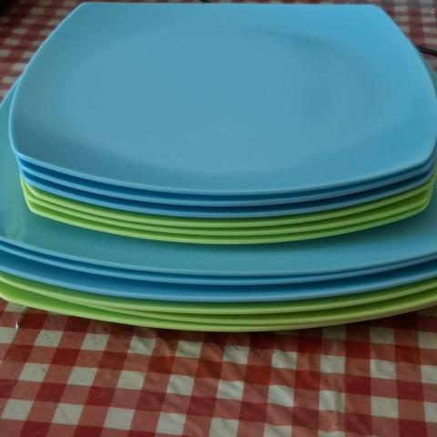 troc de  Lot 12 assiettes plastique reutilisable, sur mytroc