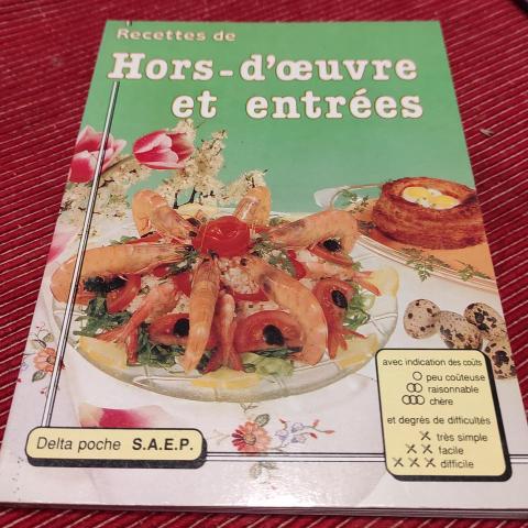 troc de  Réservé Livre de recettes hors-d'œuvre et entrées, sur mytroc