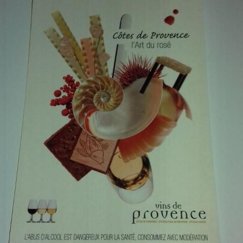 troc de  J'échange carte postale : "Côtes de Provence, l'art du rosé", sur mytroc